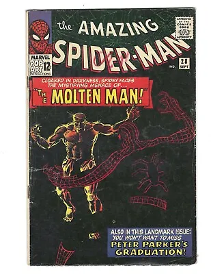 Buy Amazing Spider-Man #28 1965 VG/VG+ 1st Molten Man Appearance! Combine Ship • 120.08£