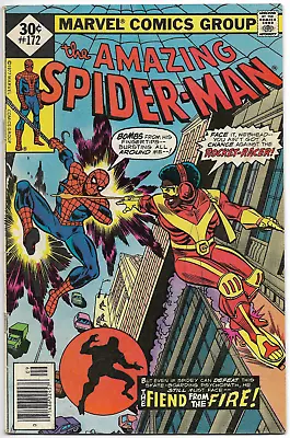 Buy Amazing Spider-Man #172  The Fiend From The Fire!  1977 Whitman Comic • 19.15£