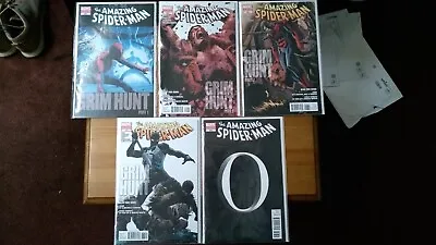 Buy Amazing Spiderman Grim Hunt Second 2nd Print Variant Set 634 635 636 637 638 • 300£