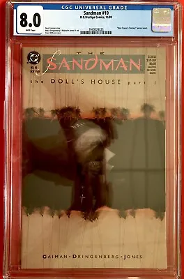 Buy Sandman #10 CGC 8.0 1st Appearance Desire, Despair & The Corinthian • 89.95£