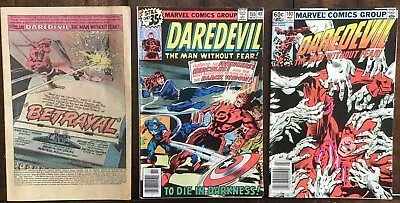 Buy Daredevil #153, 155, 180 Cobra, Mr Hyde, Avengers And Elektra • 8.29£