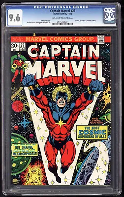Buy Captain Marvel #29 Cgc 9.6 Iconic Cover, Key Book, Marvel Comics • 299.82£