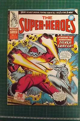 Buy COMIC MARVEL COMICS GROUP THE SUPER-HEROES SILVER SURFER No.4 1975 GN1058 • 4.99£