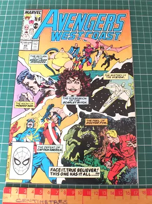 Buy Avengers West Coast # 49 -  Marvel Comics ~ 1989 - Vintage Comic • 6.99£