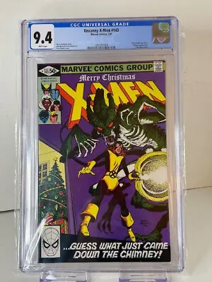 Buy Unncanny X-men #143 CGC 9.4, White Pages, Kitty Pryde Story, Xmas Cover, (1981) • 39.72£
