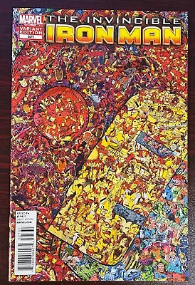 Buy The Invincible Iron Man #527 Garcin Collage Variant (final Issue,2012) Nm • 59.29£