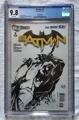 Buy Batman #3 - New 52 - CGC 9.8 -  1:200 RARE Sketch Variant - • 271.83£