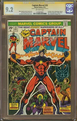 Buy Captain Marvel #32 CGC 9.2 Signature Series SS Signed  DRAX  DAVE BAUTISTA • 237.05£