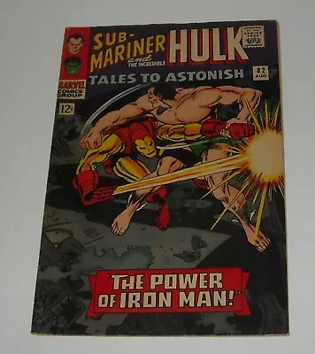 Buy KEY 1966 Marvel Comics TALES To ASTONISH # 82 IRON MAN Vs SUB MARINER 1st Xover • 52.96£
