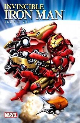 Buy Invincible Iron Man #25 Incentive Variant Cover (2008-2012) Marvel Comics • 4.02£