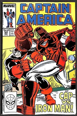 Buy Captain America #341 1st Appearance Of Lemar Hoskins As Battlestar VFN+ • 9.95£