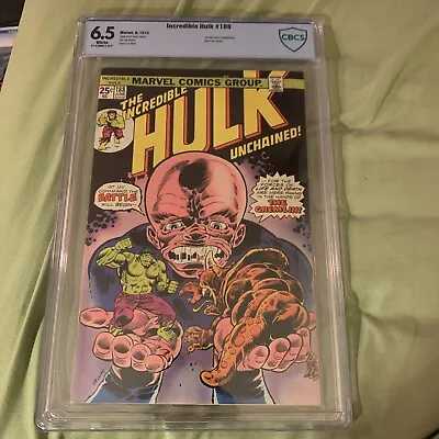 Buy CBCS 6.5 Marvel The Incredible Hulk 188  1975 Awesome Cover!!!! • 51.26£