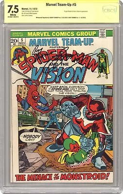 Buy Marvel Team-Up #5 CBCS 7.5 SS Conway/Thomas 1972 23-0AE1106-073 • 118.59£