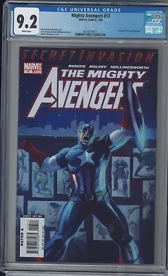 Buy Mighty Avengers 13 CGC 9.2 NM- 1st Secret Warriors Avengers 16 Homage Cover KEY! • 102.77£