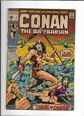 Buy Conan The Barbarian #1 (Marvel 1970) 1st Conan Appearance VG • 240.74£