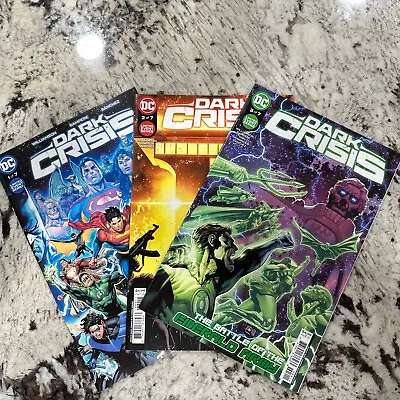 Buy Dark Crisis On Infinite Earths #1,2 And 3 Dc Comics - Williamson,Sampere • 12.34£