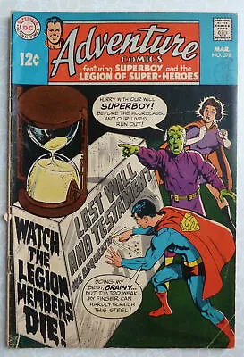 Buy Adventure Comics #378 - Superboy; Legion Of Super-Heroes - March 1969 VG 4.0 • 6.75£