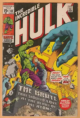 Buy Incredible Hulk #140 - 1st App. Jarella - Harlan Ellison - VG/FN • 16.05£