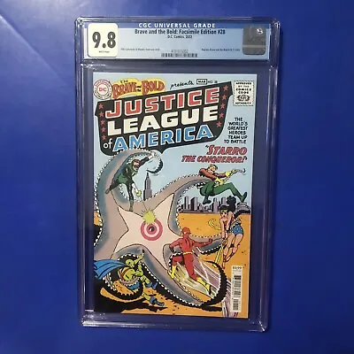 Buy Brave And The Bold #28 CGC 9.8 1st Appearance Justice League JLA Facsimile Comic • 77.21£