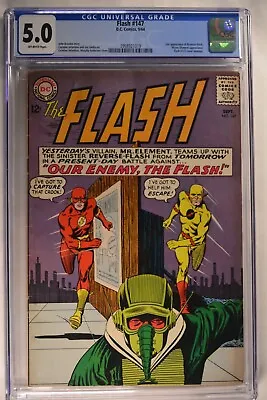 Buy Flash #147 CGC 5.0 OW  2nd App. Reverse-Flash Mister Element 9/1964 DC  • 159.84£