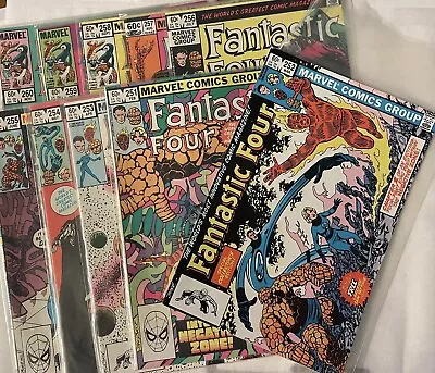 Buy Fantastic Four #251 To #260 (10 Consecutive Comic Set - MARVEL) #252 W/Tattoos • 95.32£