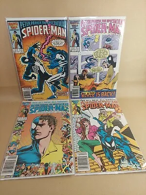Buy Peter Parker The Spectacular Spider-Man #120, 121, 122, 123 Marvel Comics 1987 • 31.62£
