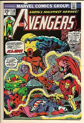 Buy Avengers #126 VF (1974) Klaw Appearance, Dave Cockrum Art! Black Panther, Vision • 13.45£