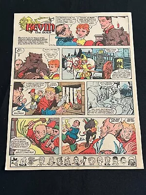 Buy #T01 KEVIN THE BOLD Kreigh Collins Sunday Tabloid Full Page Strip May 9, 1965 • 3.20£