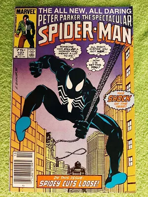 Buy SPECTACULAR SPIDER-MAN #107 NM- Canadian - Press To Get Out Vertical Line RD6697 • 33.07£