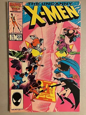 Buy Uncanny X-Men 208, Mid Grade, Marvel 1986, Romita Jr, Nimrod, Hellfire Club • 7.82£