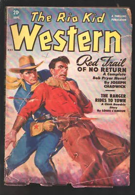 Buy Rio Kid Western  9/1950-Thrilling- The Ranger Rides To Town  By Louis L'Amour-G • 44.61£