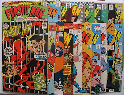 Buy Plastic Man #1 Thru #20 Lot Of 20 Silver Age Comic Books Full Series High Grades • 298.75£