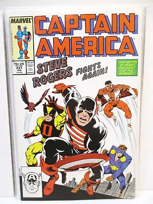 Buy Captain America 337  1st US Agent Costume - Marvel Comics 1987 • 47.65£