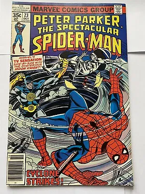 Buy PETER PARKER, SPECTACULAR SPIDER-MAN #23 Moon Knight Marvel 1978 Cents VF/NM • 14.95£