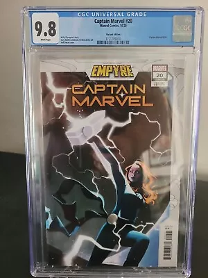Buy Captain Marvel #20 Cgc 9.8 Graded 2020 Jeff Dekal Variant Cover! Empyre!!! • 55.96£