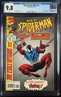Buy WEB OF SPIDER-MAN #118 CGC 9.8 1st App Ben Reilly As Scarlet Spider Marvel 1994 • 596.69£