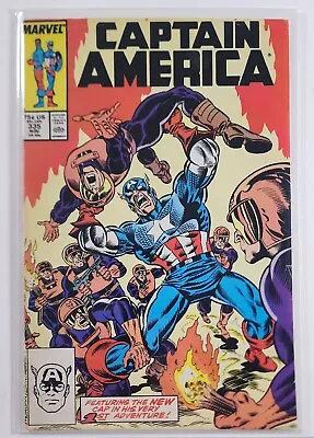 Buy CAPTAIN  AMERICA #335 VF/NM NEW CAP 1st ADVENTURE Marvel 1987 • 3.16£
