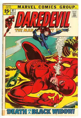 Buy Daredevil #81 5.5 // Black Widow & Daredevil's Ongoing Team-up Begins 1971 • 49.87£