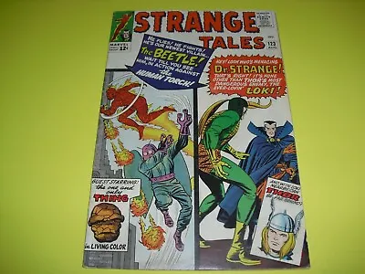 Buy Strange Tales #123 In FN- 5.5 COND From 1964! Marvel Unrestored Fine FN B952 • 96.51£