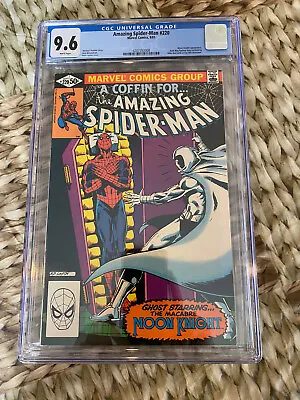 Buy Amazing Spiderman #220 Cgc 9.6 White Pages Moon Knight Comic • 120.53£