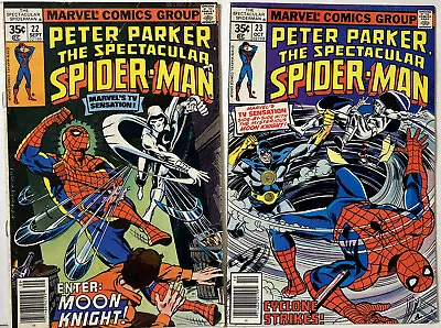 Buy Spectacular Spider-Man #23-24 1st Spider-Man & Moon Knight Newsstand • 15.76£