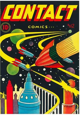 Buy Facsimile Reprint Covers Only To CONTACT COMICS #12 - Aviation Press (1946) • 14.23£