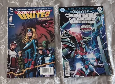 Buy Lot Of 2 Justice League Related Comic Books - United 1 2014 & America 16 2017 • 3.15£