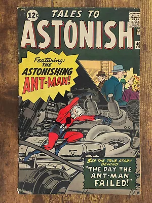 Buy Tales To Astonish #40 - BEAUTIFUL - Early Ant-Man | Marvel Comics 1963 • 36.16£