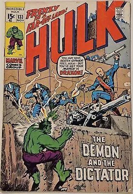 Buy The Incredible Hulk #133 Nov 1970 - Complete Solid Nice Book • 13.43£