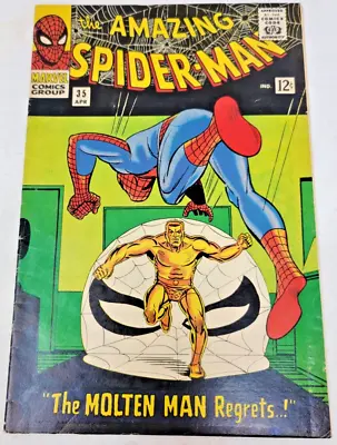 Buy Amazing Spider-man #35 Molten Man Appearance *1966* 5.0 • 56.87£