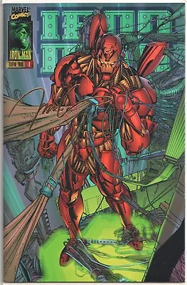 Buy Iron Man #1 1996 Signed Jim Lee 22k Gold Ink Coa 9.8 Cgc It Marvel Comics • 89.95£