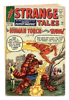 Buy Strange Tales #116 GD+ 2.5 1964 • 34.76£