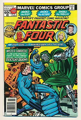 Buy Marvel Fantastic Four 17th Anniversary Issue #200 Comic Doctor Doom 6.5 FN+ 1978 • 5.44£