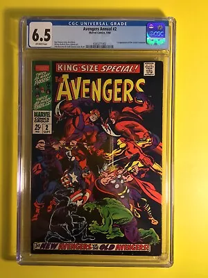 Buy Avengers Annual #2 1st Scarlet Centurion A Kang Identity CGC 6.5 Marvel 1968. • 134.40£